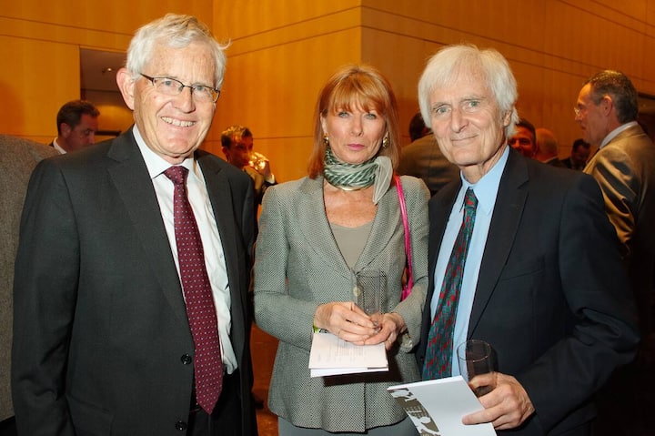 Kaspar Villiger, Präsident, Stiftung der UBS an der Uni Zürich; Margit Osterloh, Professorin an der Zeppelin-Universität; Peter Forstmoser, VR-Präsident Leonteq AG