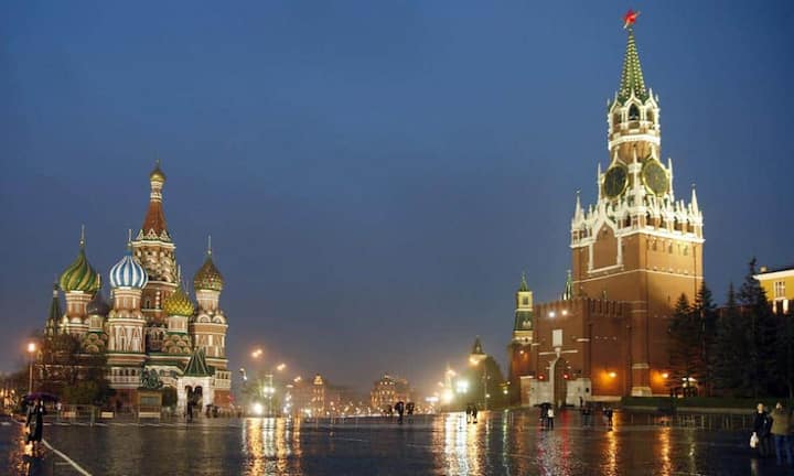 1. Platz: Nirgends sonst auf der Welt ist das Hotelzimmer so teuer wie in Moskau. In der russischen Hauptstadt zahlt man durchschnittlich knapp 260 Pfund.