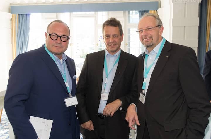 Andreas Schmid, Vice-Chairman, Büro Andreas Schmid; Donald Sulzer, Managing Director, Credit Suisse; Victor Balli, CFO Barry Callebaut AG