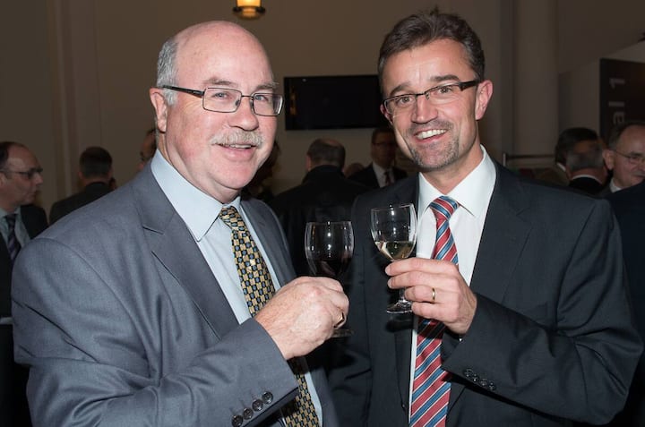 Hanspeter Brun, Head Human Resources Siegfried Ltd; Arno Jurt, Direktor NAB