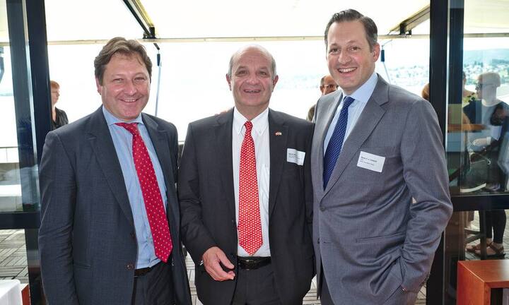 Pascal Gentinetta, Head Public Policy, Bank Julius Baer Group;
Martin Naville, CEO, Swiss-American Chamber of Commerce;
Boris F.J. Collardi, CEO, Bank Julius Baer Group