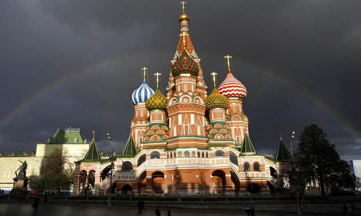 Die St. Basil Kathedrale in Moskau: Die russiche Hauptstadt landet auf Platz 4.