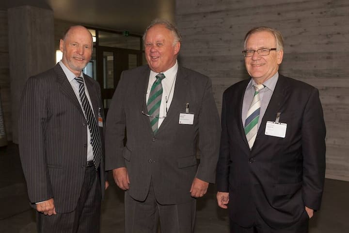 Matthias Haller, Risiko Dialogue Foundation; Peter Nobel, Nobel & Hug Attorneys; Peter Gomez, SIX Group AG