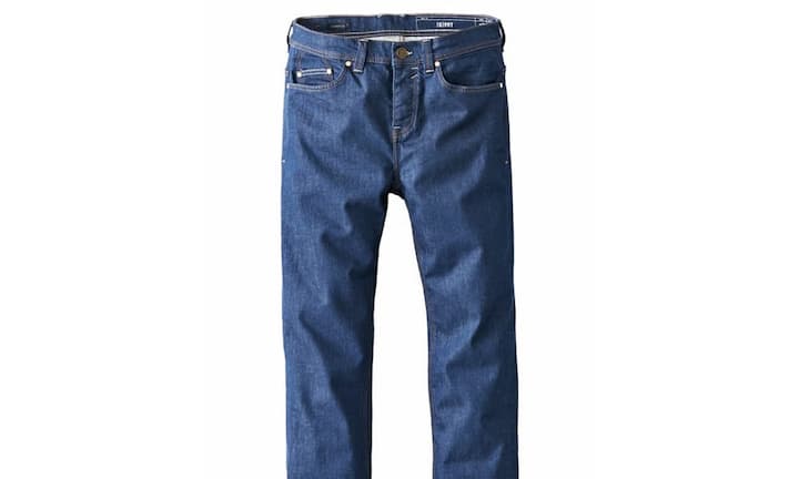 Kernig: Campus (Mann) Diese kernigen Jeans aus einer festen formstabilen Baumwolle hat eine legere Passform mit schmaler werdendem Bein. Preis 129 Franken