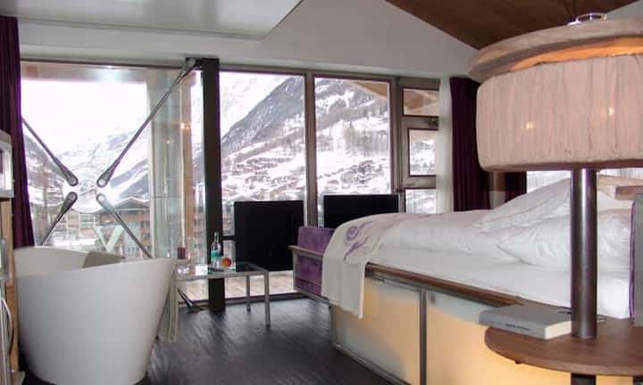 Platz 5: Minus einen Platz für das Backstage Hotel Vernissage in Zermatt.
Bild: Backstage Hotel Vernissage