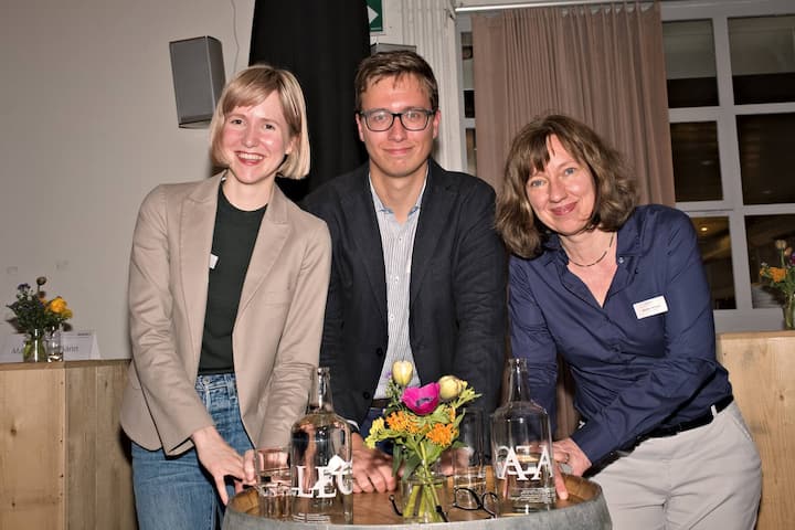 Die Panelisten:  Krystina Schaub, Research Assistant, Lehrstuhl für allgemeine Ethik and der Uni Zürich; João-Pedro Monteiro, Co-Founder & CTO, ETH-Spinoff Veezoo; Dorothea W. Wiesmann, Department Head, Cognitive Computing & Industry Solutions, IBM Research Zürich