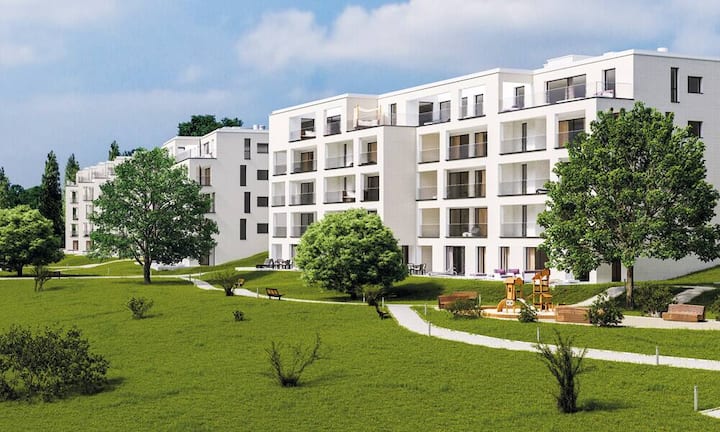 Kloten: In der Flughafengemeinde wird die Überbauung «Neubrunnenpark» hochgezogen. Sie umfasst neun Mehrfamilienhäuser mit 80 Eigentumswohnungen. Fertigstellung: März 2016.