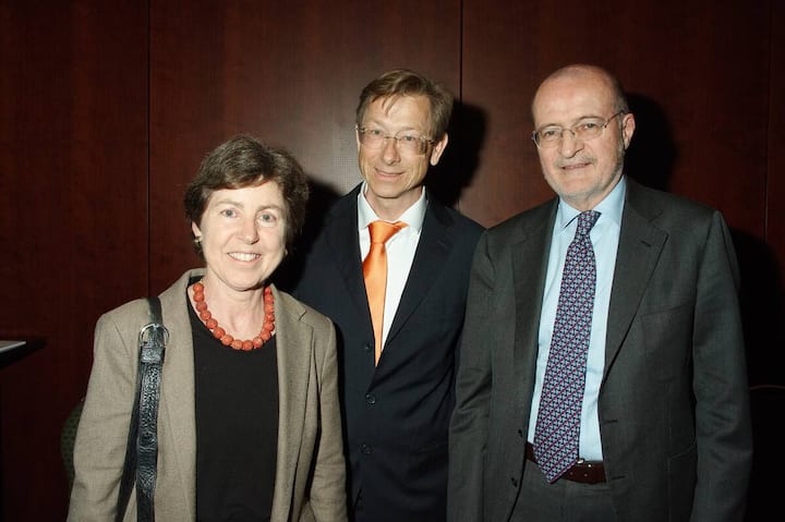 Kathy Riklin, Nationalrätin, CVP; Vital Stutz, Präsident, Gemini Sammelstiftung; Fulvio Pelli, alt Präsident, FDP