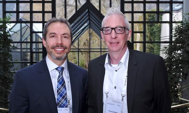 Ralph Tonezzer, Partner, AWK Group AG;
Thomas Sieber, Leiter ICT Workplace, SBB AG (v.l.n.r.)