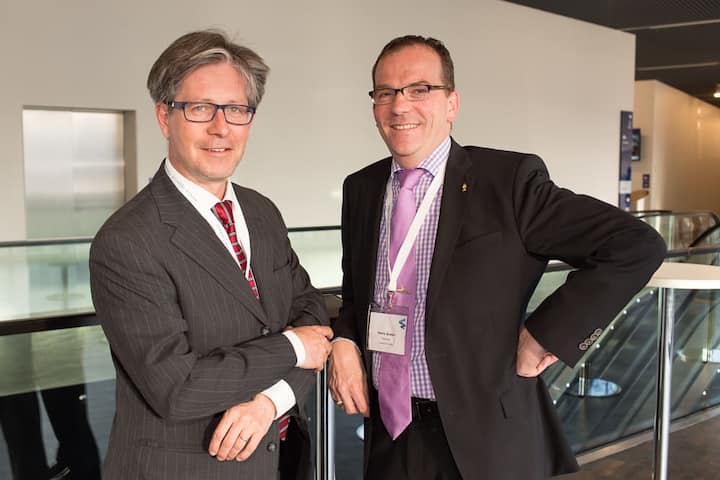 Peter bucher, Delegate for economy, Stadt Luzern; Patric Graber, President, Lucerne Hotels