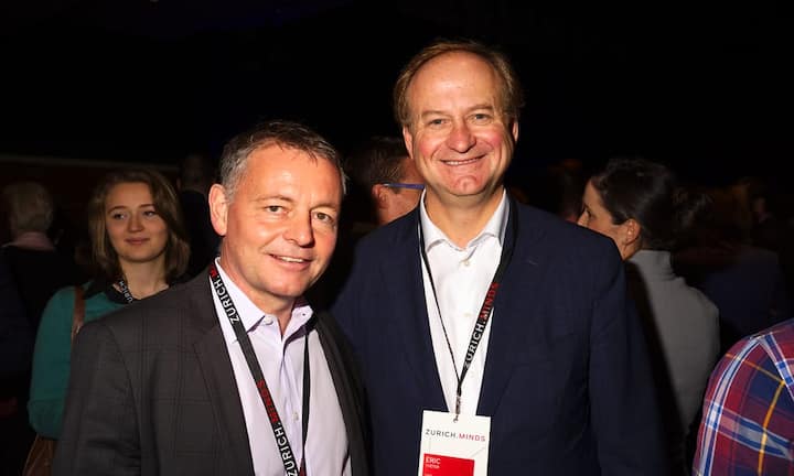 Thomas Sieber, Chairman, Salt;
Eric Tveter, CEO, upc cablecom (v.l.)
