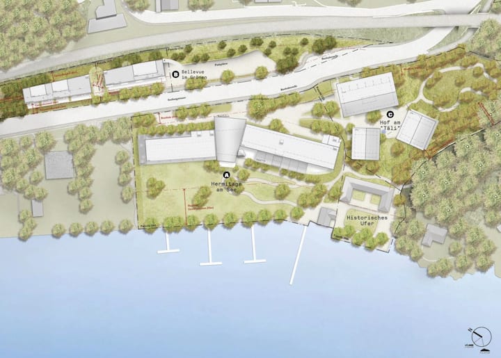 Das Hermitage-Projekt erstreckt sich über eine Fläche von 20'000 Quadratmetern.