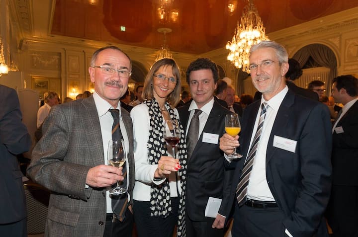 Rudolf Horber, SGV Schweizerischer Gewerbeverband; Sigrid Sutter, Swiss Label; Daniel Gürber, Bioterra Schweiz; Rafael Corazza, Wettbewerbskommission WEKO