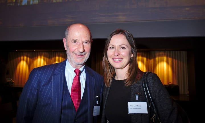 Jost Wirz, Ehrenpräsident, Wirz Gruppe;
Anna-Lea Michael, Wirz Wietlisbach Dialog