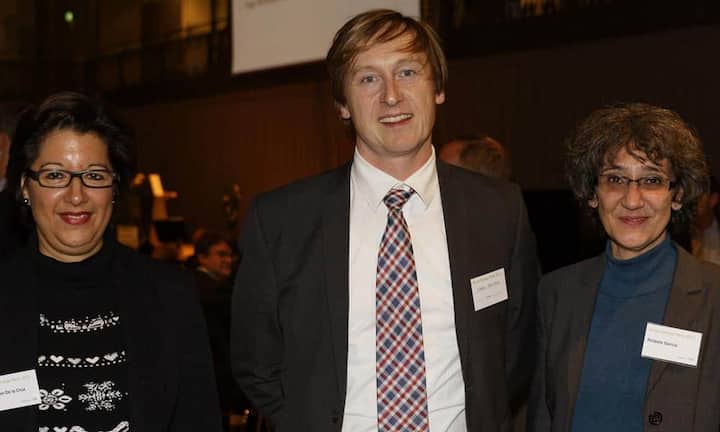 v.l.n.r. Carmen De la Cruz, Stefan Meierhans; Preisüberwacher, Rafaela Garcia