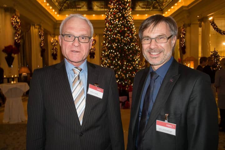 Markus Assfalg, Standortförderung des Kantons Zürich; Peter Wolfensberger, Swiss Chamber of Commerce in Latvia