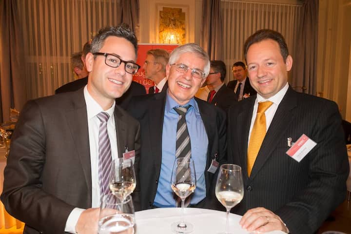 Peter Flückiger, economiesuisse; Marc Buser, Osec Zürich; Daniel Brunner, Credit Suisse AG