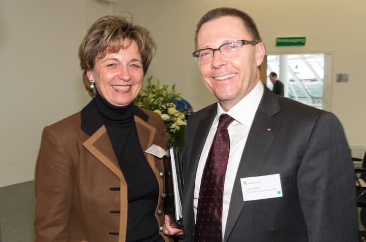 Karin Vilsmeier, VMP St. Gallen GmbH; Urs Landolf, PricewaterhouseCoopers AG