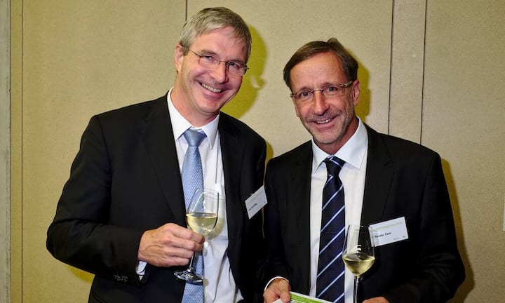 Ivo Schillig, Unternehmensleiter, Sankt Galler Stadtwerke;
Renato Tami, Geschäftsführer, Elcom