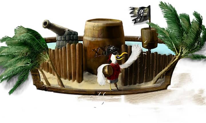 «Pirates Bay» - Marco Plüss (ZH)Im Land der Piraten kommt zum Erfolg, wer strategisch denkt und handelt - und gut mit den fluchenden Meerräubern auskommt.