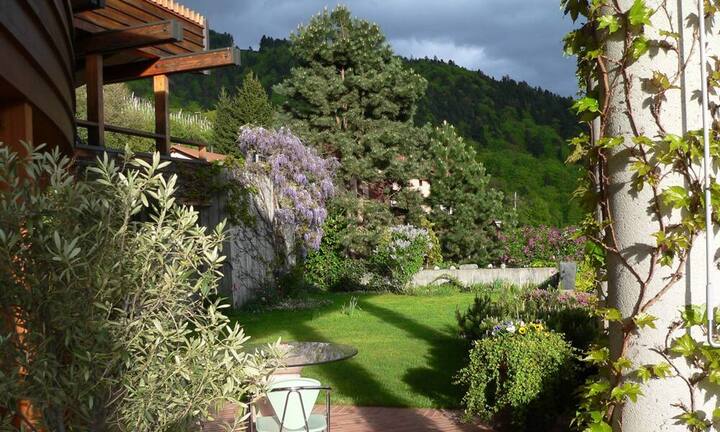 Dank der Ausrichtung der Liegenschaft hat man viel Privatsphäre.