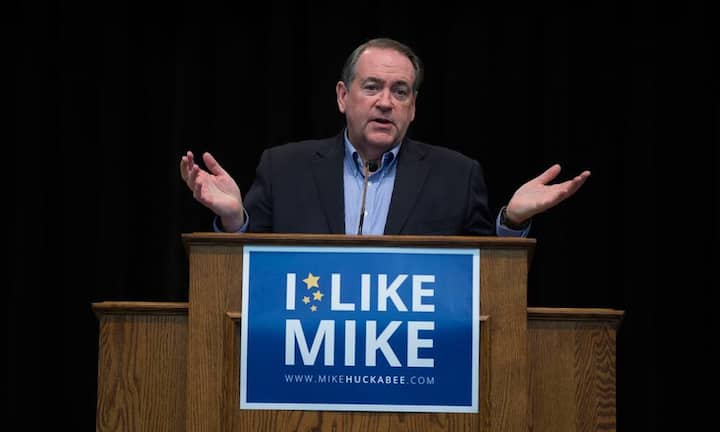 Mike Huckabee – «From Hope to Higher Ground»Der einstige Baptistenprediger und frühere Gouverneur von Arkansas bemühte sich besonders um den Wählerblock der evangelikalen Christen.