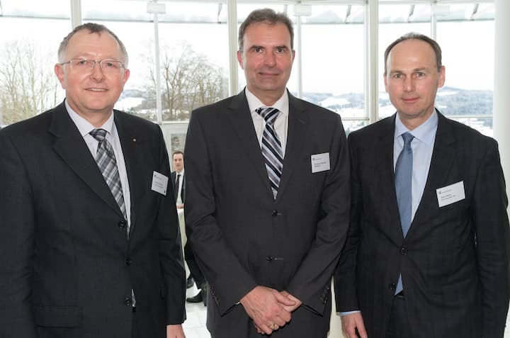 Charles Lehmann, St. Galler Kantonalbank; Hanspeter Rüfenacht, Berner Kantonalbank; Peter Ritter, Bernerland Bank AG