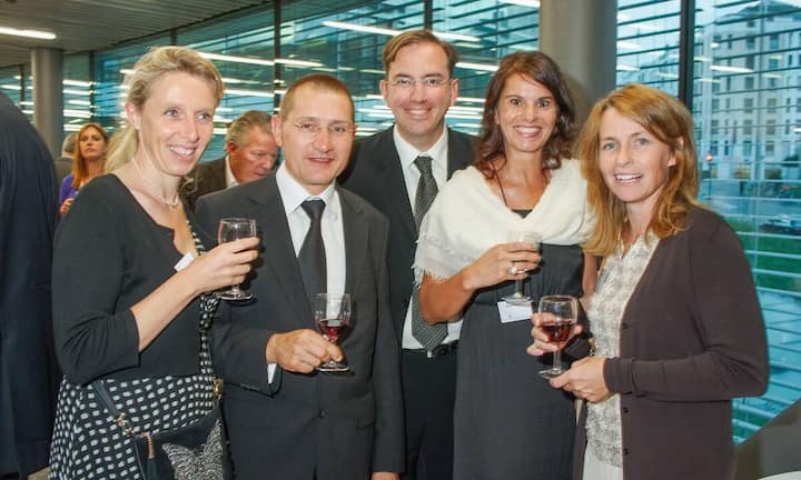 Sandra Maitrepierre; Xavier Maitrepierre, Owner Operator, McDonald's Suisse Holding; Eduardo Leemann, Managing Director, Gemacona McDonald's Restaurants Genève; Regina Leemann; Roxane Hunziker
