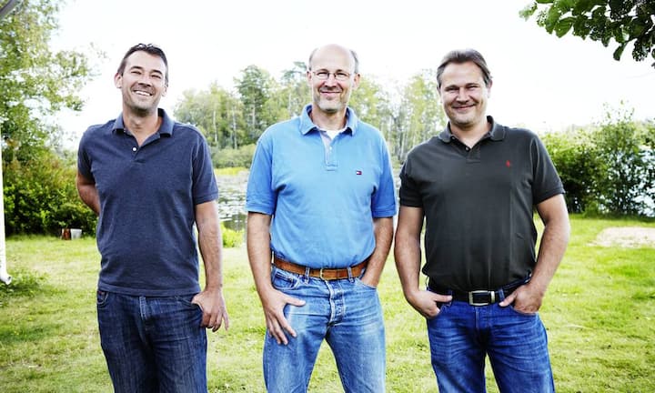 Waadt: Familie Kamprad aus der Möbel-und Immobilienbranche mit  42-43 Milliarden Franken. Auf dem Bild zu sehen sind Jonas, Peter und Mathias Kamprad (v.l.), Söhne des IKEA-Patriarchen Ingvar Kamprad. Sie bestücken die Möbelhäuser mit Solarpaneelen.