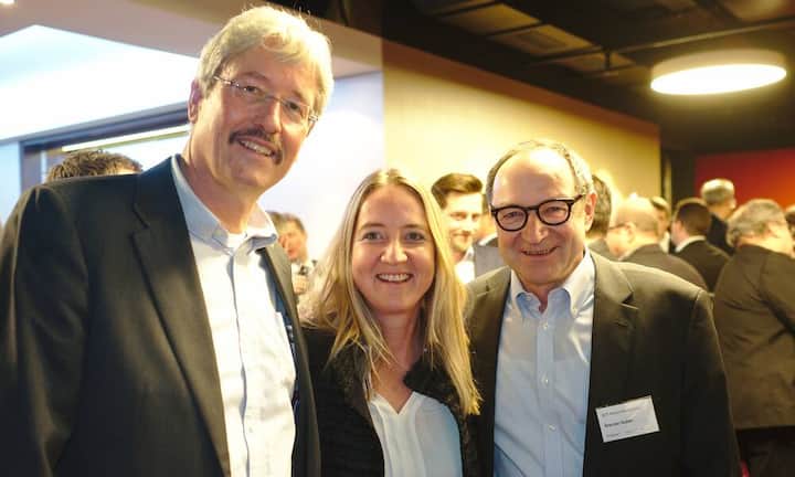 Sepp Huber, Head of Media Relations, Swisscom AG;
Britta Reinhardt, Chief Business Officer, Salt. ;
Werner Nuber, Präsident, Schweiz. Stiftung für die Geschichte der Post und Telekommunikation