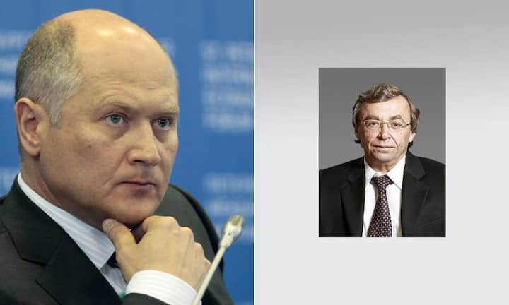 Evgeny Olkhovik (rechts)  war ein Kommilitone an der Eisenbahn-Uni in Moskau und ist heute VR von Renova. Er hält 5 Prozent der Aktien, ebenso wie Vladimir Kremer. Der Eisenbahningenieur wohnt in Morcote TI und sitzt ebenfalls im Renova-VR.