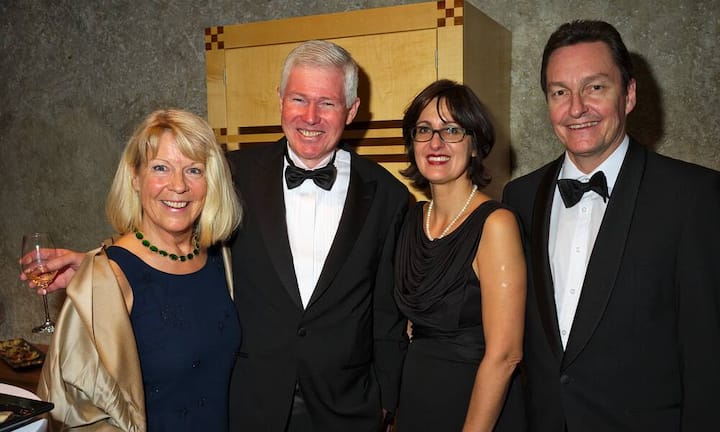 Anne-Christine Hanselmann;
Peter Hanselmann, Managing Director, APH Swiss Design AG;
Patrizia Eckard;
Pierre-Yves Eckard, Partner, Burgauer Huser Aman & Partner AG (v.l.)