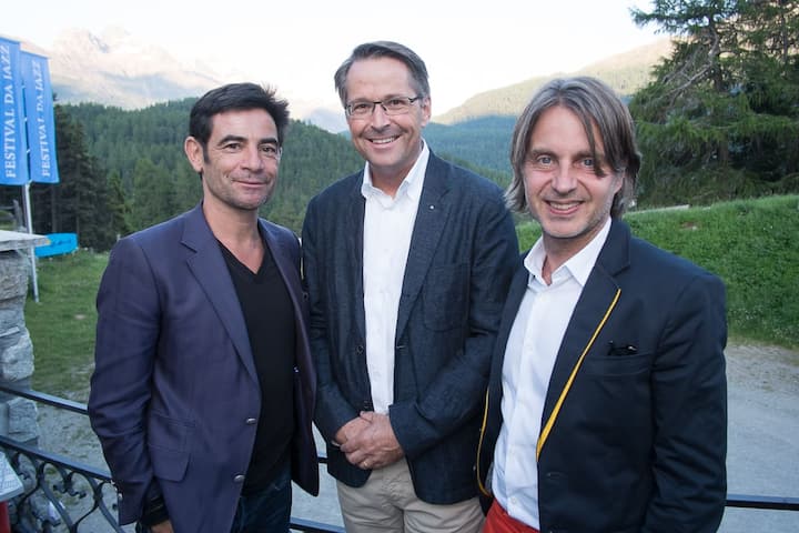 Schoscho Ruferner, Eventmanager; Urs Schmid, CEO Passugger; Frank Bodin, Werber