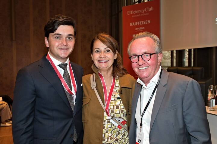 Familienbild:Claudio Walde, EY;Marianne Walde, Walde & Partner Immobilien AG;Gerhard Walde, Walde & Partner Immobilien AG