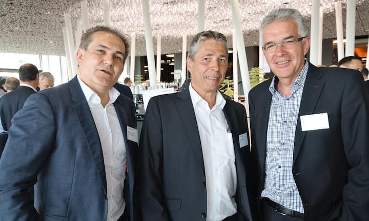 Bruno Schenk, Zühlke Engineering AG; Rolf Sigrist, Nokia; Bruno Affolter, RUAG Schweiz AG