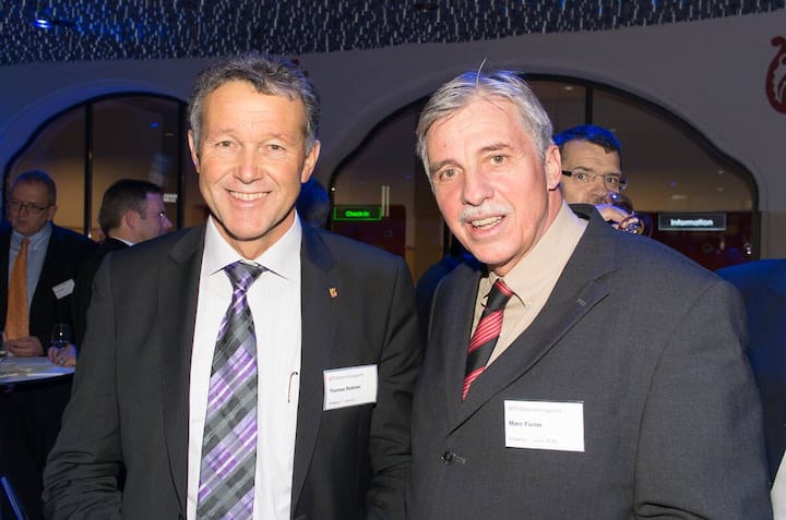 Thomas Rufener, Stadtpräsident Langenthal; Marc Furrer, Präsident Com-Com
