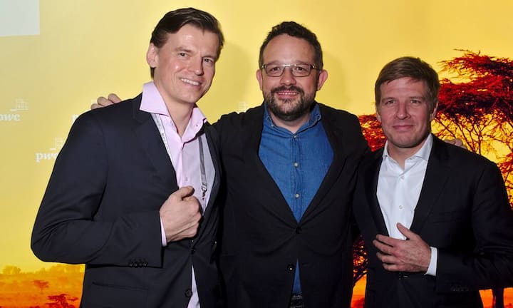 Veit Dengler, CEO, NZZ Mediengruppe;
Phil Libin, Founder, Evernote;
Dominik Isler, CEO, Swiss Economic Forum AG (v.l.n.r.)