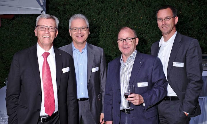 Ivo Furrer, CEO, Swiss Life AG;
Riet Cadonau, CEO, Kaba Holding AG;
Kaspar E.A. Wenger, CEO, Holcim Ltd.;
Karl Baumann, VR-Präsident, Enswico