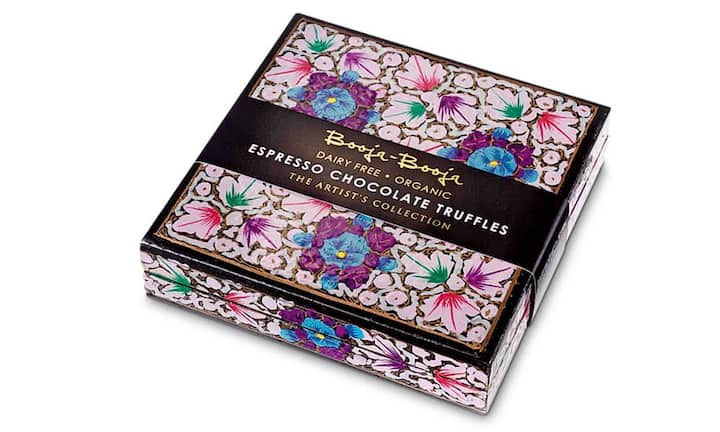 Booja-Booja: Handgemachte Espresso-Trüffel ohne Gluten und Milchprodukte. 30 Franken.