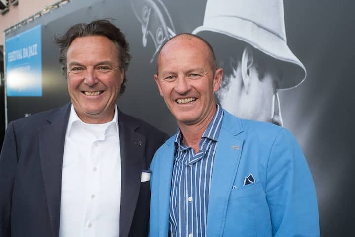 Reto Mathis, Gastronom; Christian Meili, Präsident Schweizerischer Bobverband