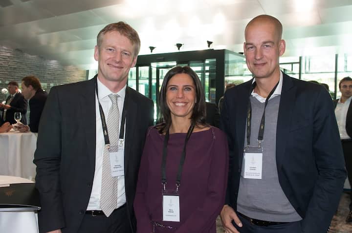 Henning Stiegenroth, Deutsche Telekom; Ebru Köksal, Galatasaray SC; Carsten Cramer, Borussia Dortmund GmbH & Co. KGaA