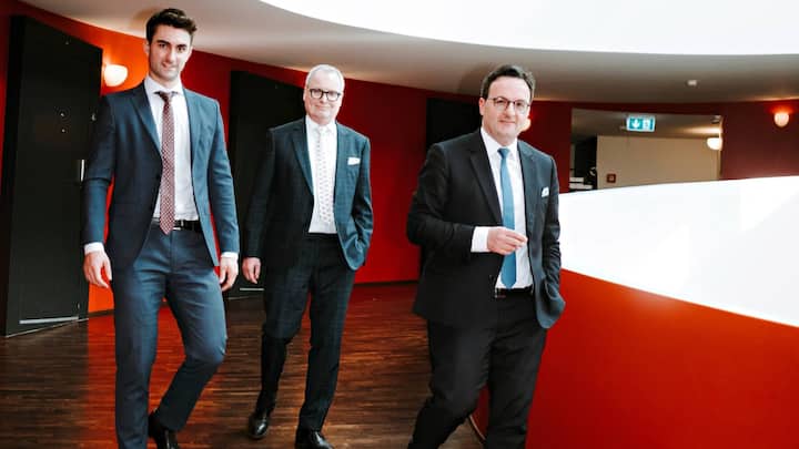 Michele Citino, Jan von Burg, Ivan Krattiger von der Basellandschaftlichen Kantonalbank