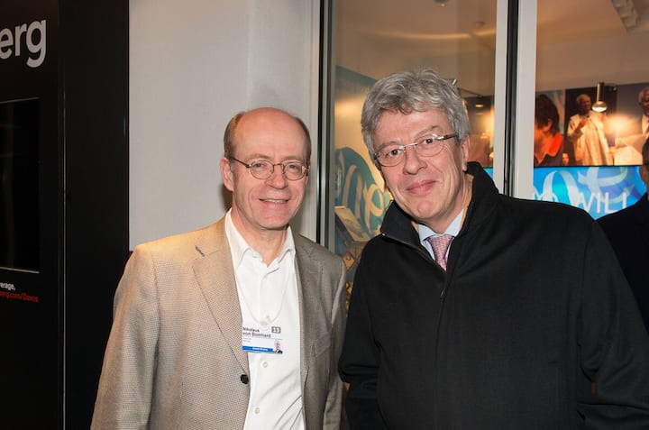 Nikolaus von Bomhard, Münchner Rück; Michel M. Liès, Swiss Re