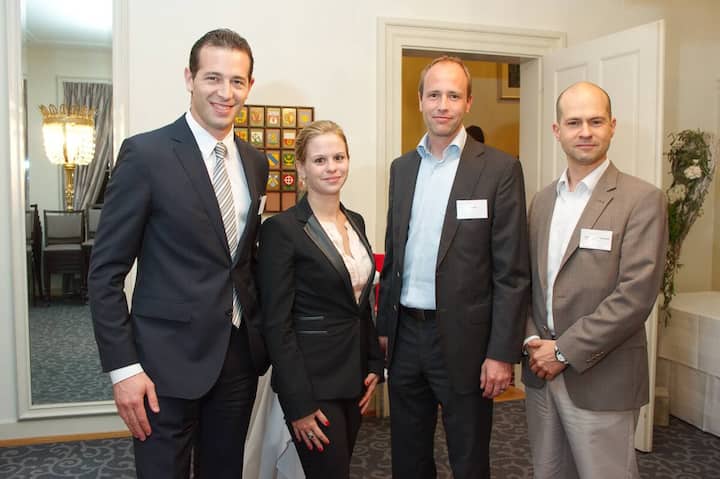 Michèl Beck, Profond Vorsorgeeinrichtung; Daniela Erni, Profond Vorsorgeeinrichtung; Manuel Gerber, Motorex; Alexander Tschobokdji, Samsung Electronics