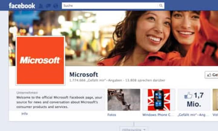 Die Anteile, die Microsoft an Facebook hält, waren beim Börsengang 1,36 Milliarden Dollar wert.