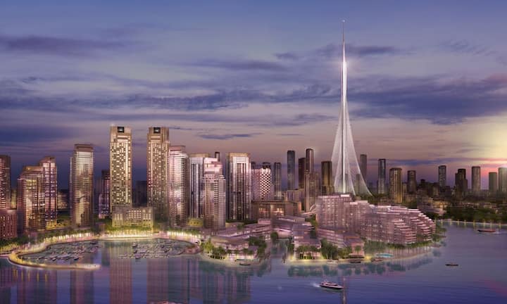Das neue Wahrzeichen des Emirats soll den Stadtteil Dubai Creek Harbour zur begehrten Destination machen, für Einheimische aber auch für Touristen.