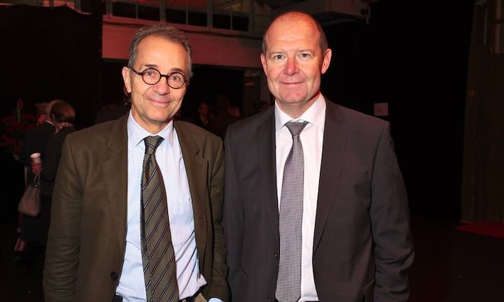 Tim Guldimann, alt Botschafter;
Valentin Vogt, Präsident Arbeitgeberverband