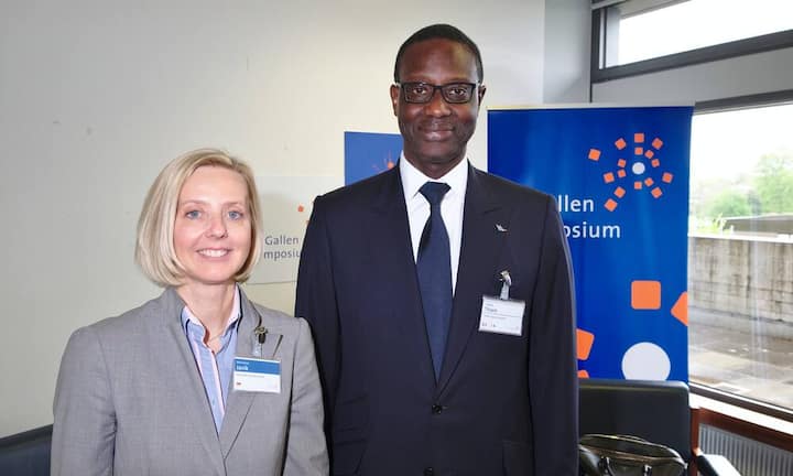 Marianne Janik, Country General Manager, Microsoft Schweiz GmbH;
Tidjane Thiam, CEO, Credit Suiss Group AG