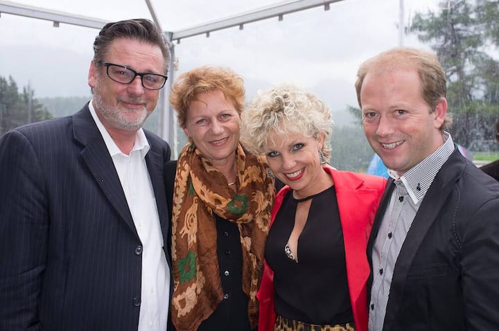 PeeWee Windmüller, jazz'n'more; Theres Windmüller; Claudia Felber, Managerin; Daniel Felber, Trompeter