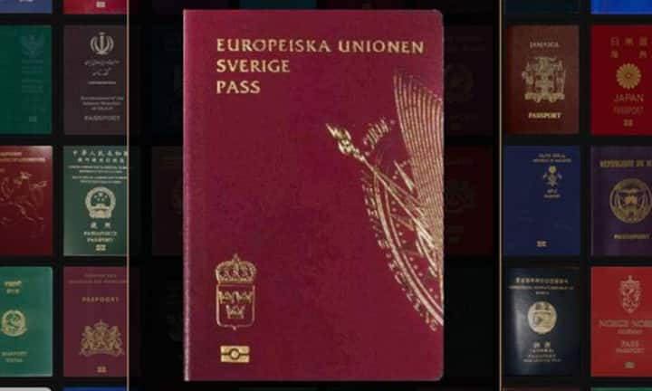 Die Pässe aus Schweden machen in 176 Staaten ein Visum überflüssig, und werden damit nur noch...